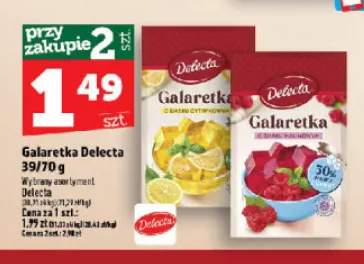 Galaretka o smaku malinowym Delecta
