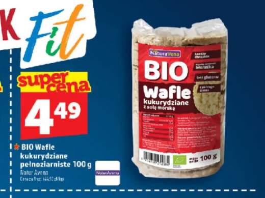 Wafle kukurydziane pełnoziarniste NaturAvena BIO