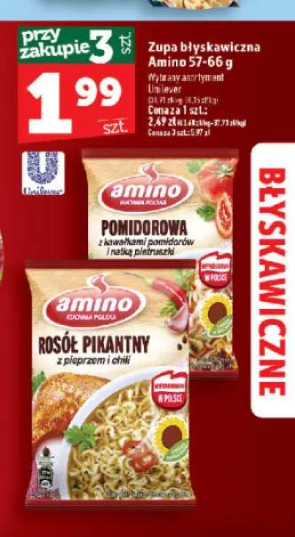 Zupa błyskawiczna Amino +2 warianty