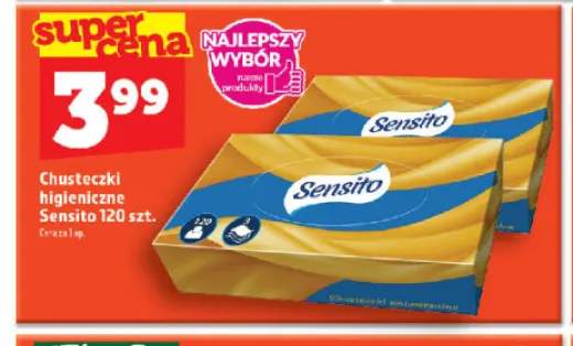 Chusteczki higieniczne Sensito