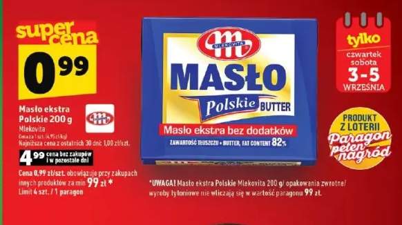 Masło ekstra polskie Mlekovita