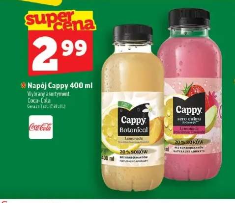 Napój Cappy Botanical Lemonade +1 wariant