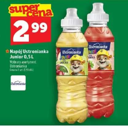 Napój Ustronianka Junior smak jabłko +1 wariant