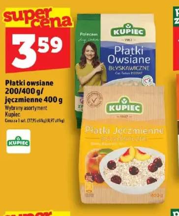 Płatki jęczmienne błyskawiczne Kupiec +1 wariant
