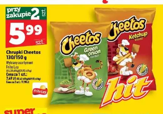 Chrupki Cheetos Green Onion +1 wariant