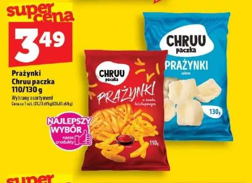 Prażynki Chruu paczka o smaku ketchupowym +1 wariant