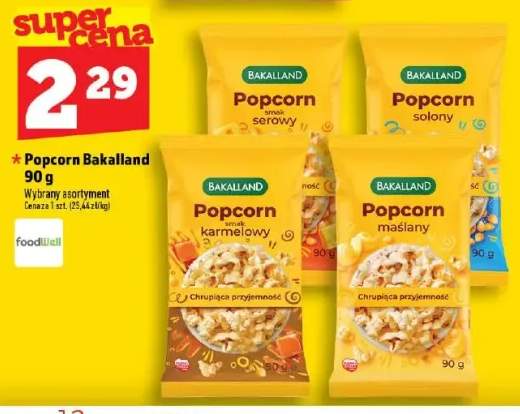 Popcorn Bakalland smak karmelowy +3 warianty