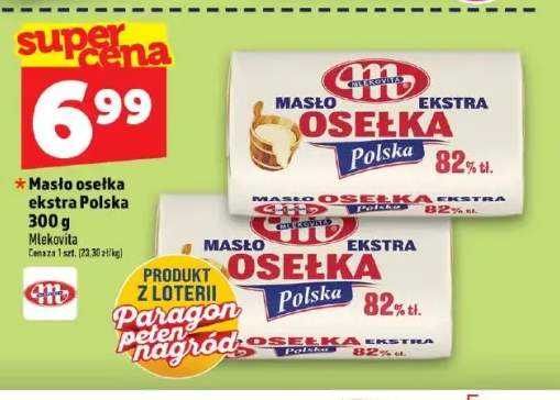 Masło osełka ekstra polska Mlekovita