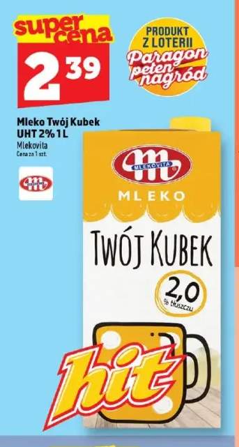 Mleko UHT Twój Kubek Mlekovita 2%