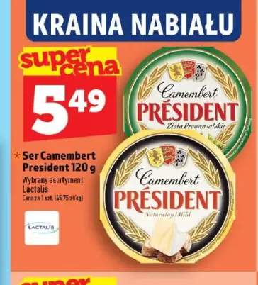 Ser Camembert zioła prowansalskie President +1 wariant