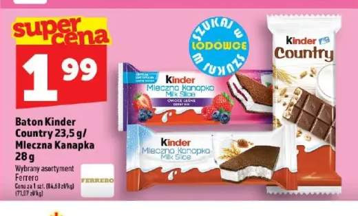 Baton Kinder Country +2 warianty