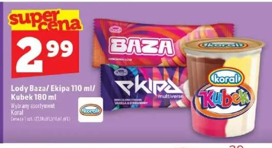 Lody Baza Marshmallow +2 warianty
