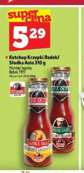 Ketchup pikantny Krzepki Radek Rybak 1927 +1 wariant