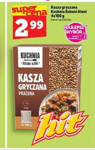 Kasza gryczana Kuchnia Babuni Aluni 4-pak 100 g
