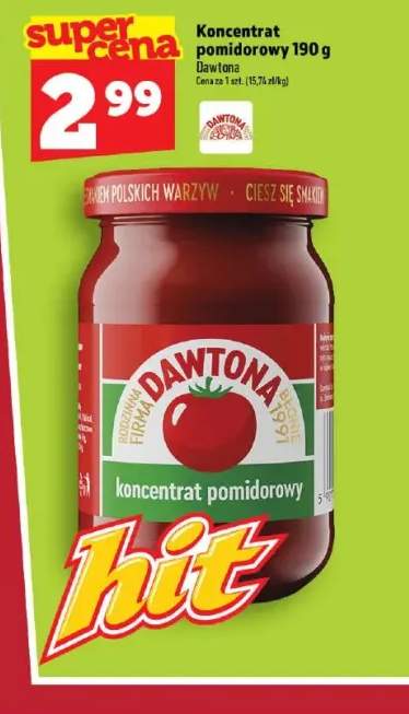 Koncentrat pomidorowy Dawtona