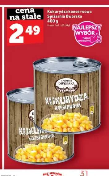 Kukurydza konserwowa Spiżarnia Dworska