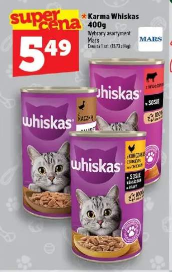Karma dla kota Whiskas z kaczką +2 warianty