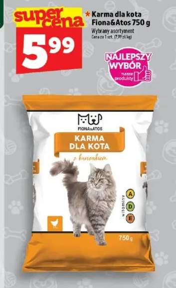 Karma dla kota Fiona & Atos z kurczakiem