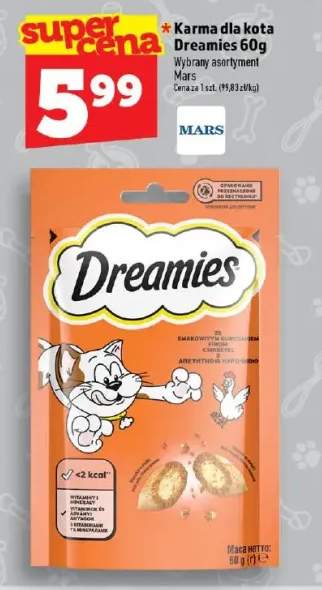 Karma dla kota Dreamies ze smakowitym kurczakiem
