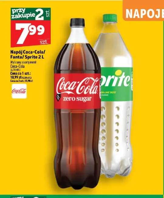 Napój gazowany Coca-Cola zero sugar +2 warianty