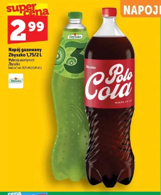 Napój gazowany Zbyszko 3 Kiwi +1 wariant