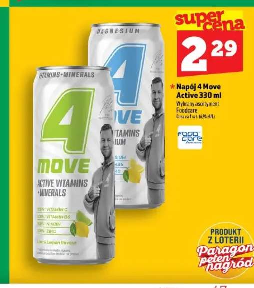 Napój 4Move Active Vitamins + Minerals Lime & Lemon +1 wariant