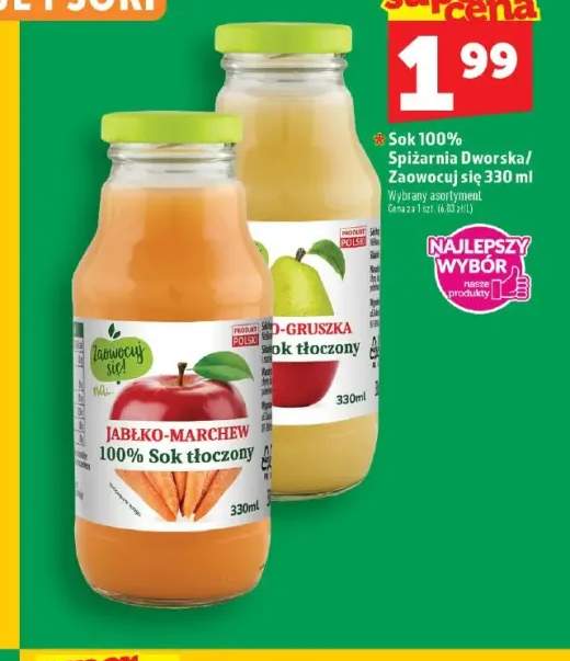 Sok tłoczony jabłko-marchew Zaowocuj się! 100% +1 wariant