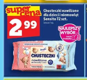 Chusteczki nawilżane dla dzieci i niemowląt Sensito