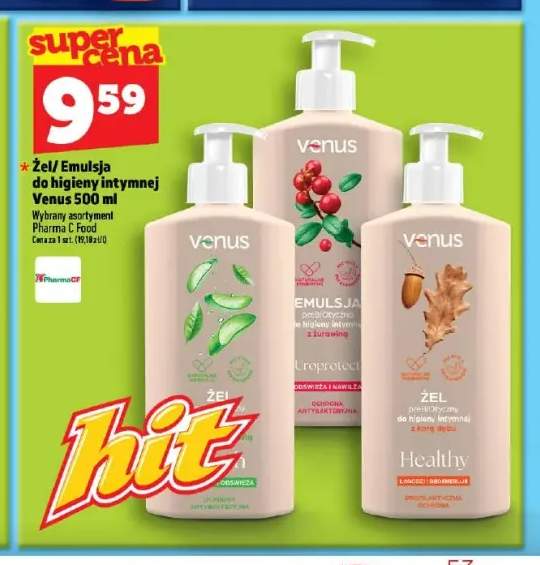 Żel do higieny intymnej Venus aloes +2 warianty