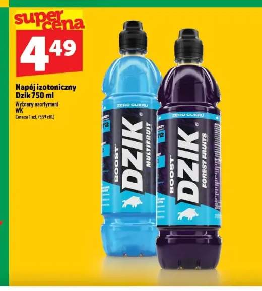 Napój izotoniczny Dzik Boost Multifruit +1 wariant