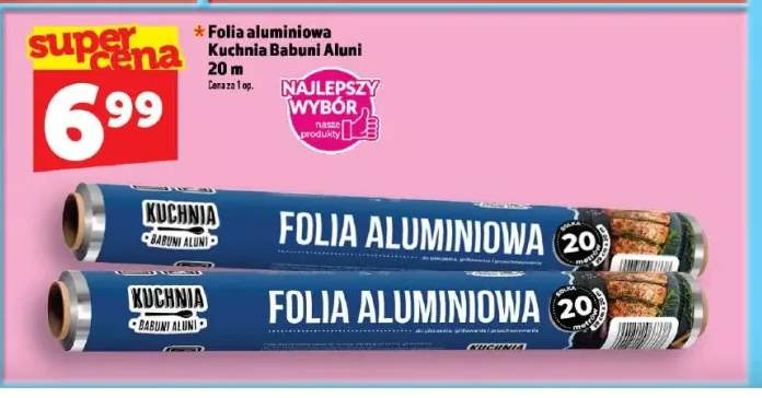 Folia aluminiowa Kuchnia Babuni Aluni 20 m
