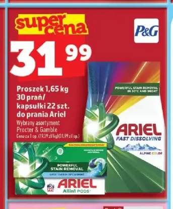 Proszek do prania Ariel Alpine Color +1 wariant