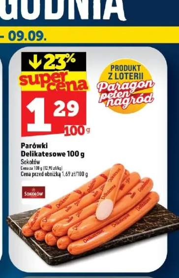 Parówki Delikatesowe Sokołów
