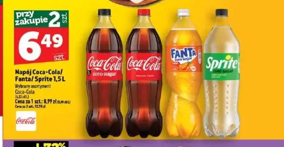 Napój gazowany Coca-Cola Zero Sugar +3 warianty