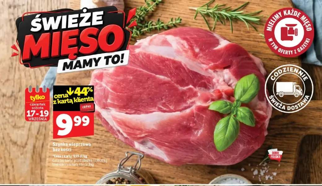 Szynka wieprzowa bez kości