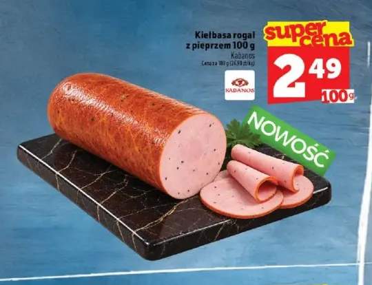 Kiełbasa rogal z pieprzem Kabanos