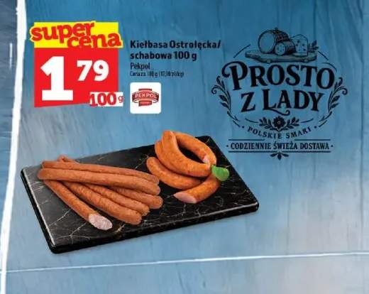 Kiełbasa ostrołęcka Pekpol +1 wariant