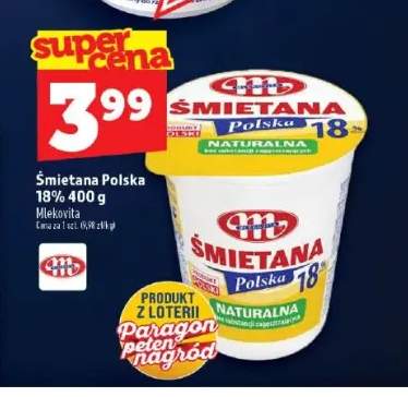 Śmietana Polska Mlekovita 18%