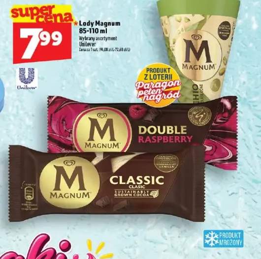 Lody Magnum Double Raspberry +2 warianty