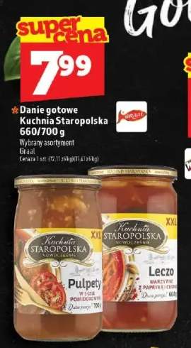Danie gotowe pulpety w sosie pomidorowym Kuchnia Staropolska +1 wariant
