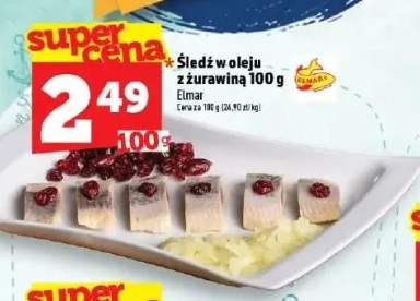 Śledź w oleju z żurawiną Elmar