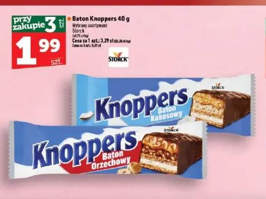 Baton Knoppers kokosowy +1 wariant