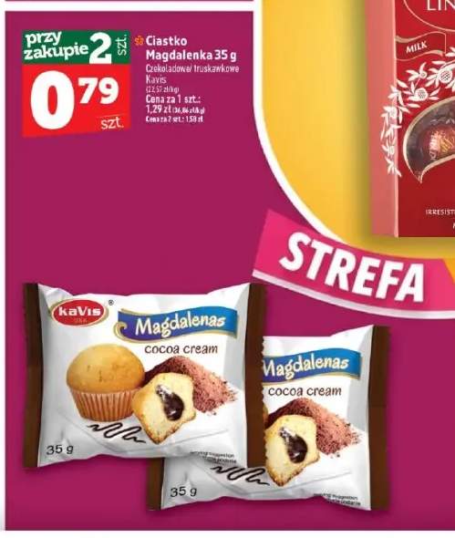 Ciastko Magdalenka czekoladowe Kavis +1 wariant