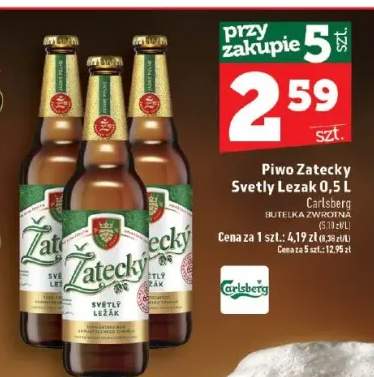 Piwo Zatecky Svetly Lezak