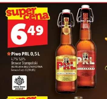 Piwo PRL niefiltrowane +1 wariant
