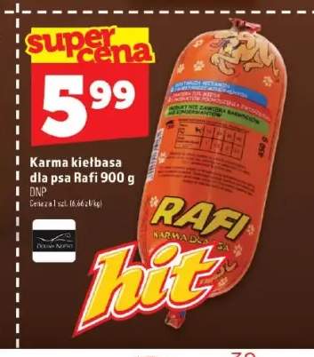 Karma kiełbasa dla psa Rafi