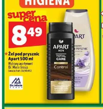 Żel pod prysznic Apart Men Total Care Control +1 wariant