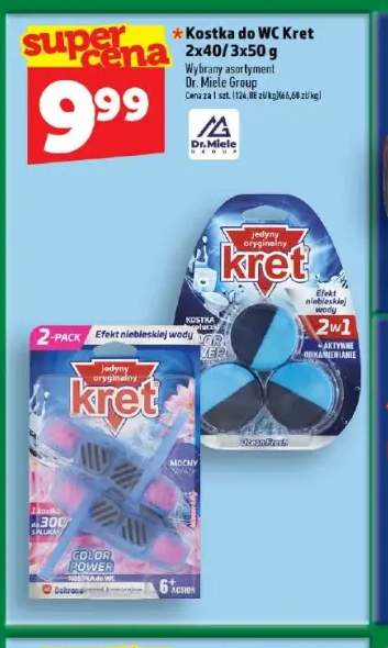 Kostka do WC Kret 3-pak 50 g +1 wariant
