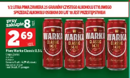 Piwo Warka Classic