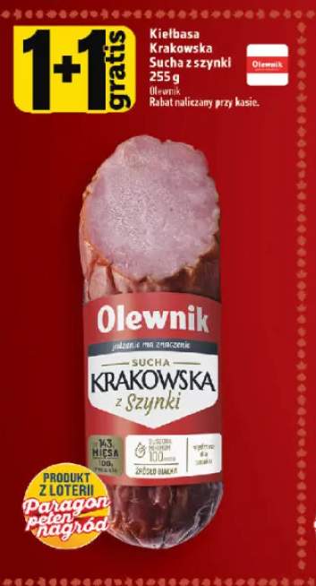 Kiełbasa krakowska sucha z szynki Olewnik